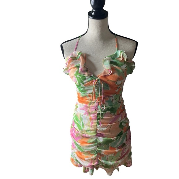 New Lost + Wander Painterly Love Mini Dress Floral Women's S | Summer Dress - Picture 3 of 16